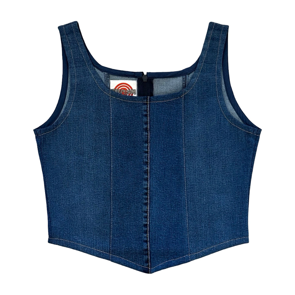 Denim Corset Top Rework