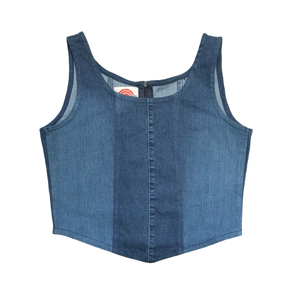 Denim Corset Top Rework