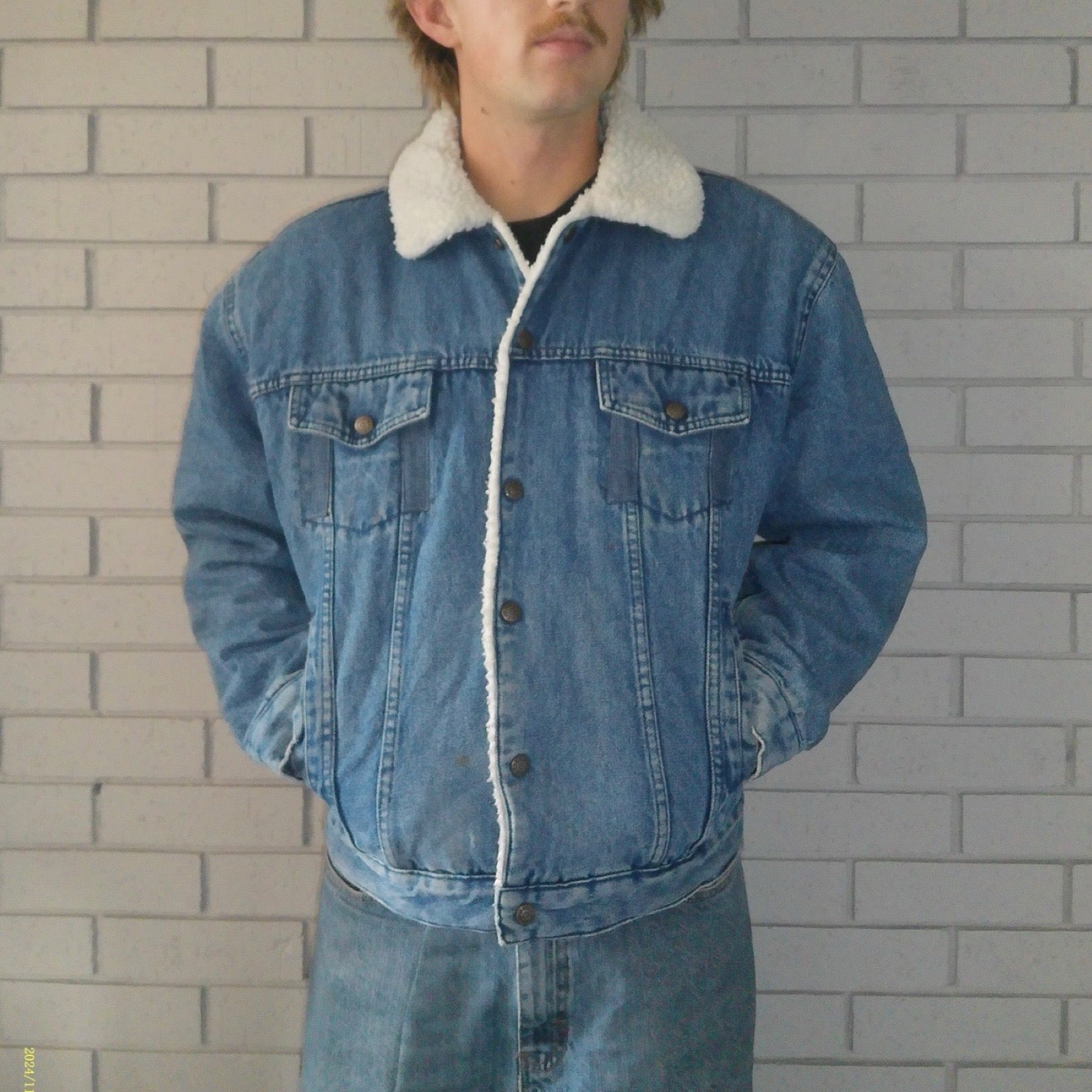 BJ-R Sherpa Lined Denim Jacket