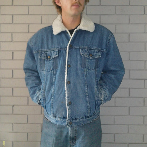 BJ-R Sherpa Lined Denim Jacket