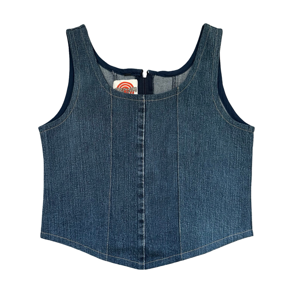 Denim Corset Top Rework