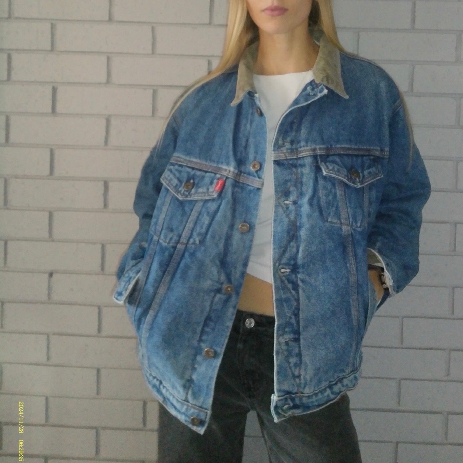 C17 Sherpa Lined Medium Denim Jacket
