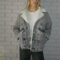Unbranded Small Fleece Lined Denim Jacket