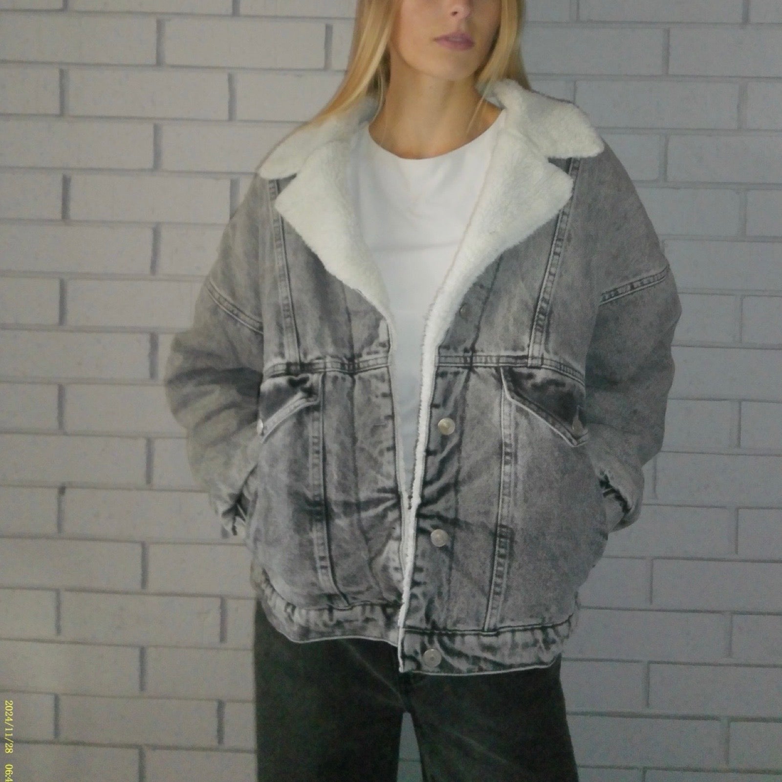 Unbranded Small Fleece Lined Denim Jacket