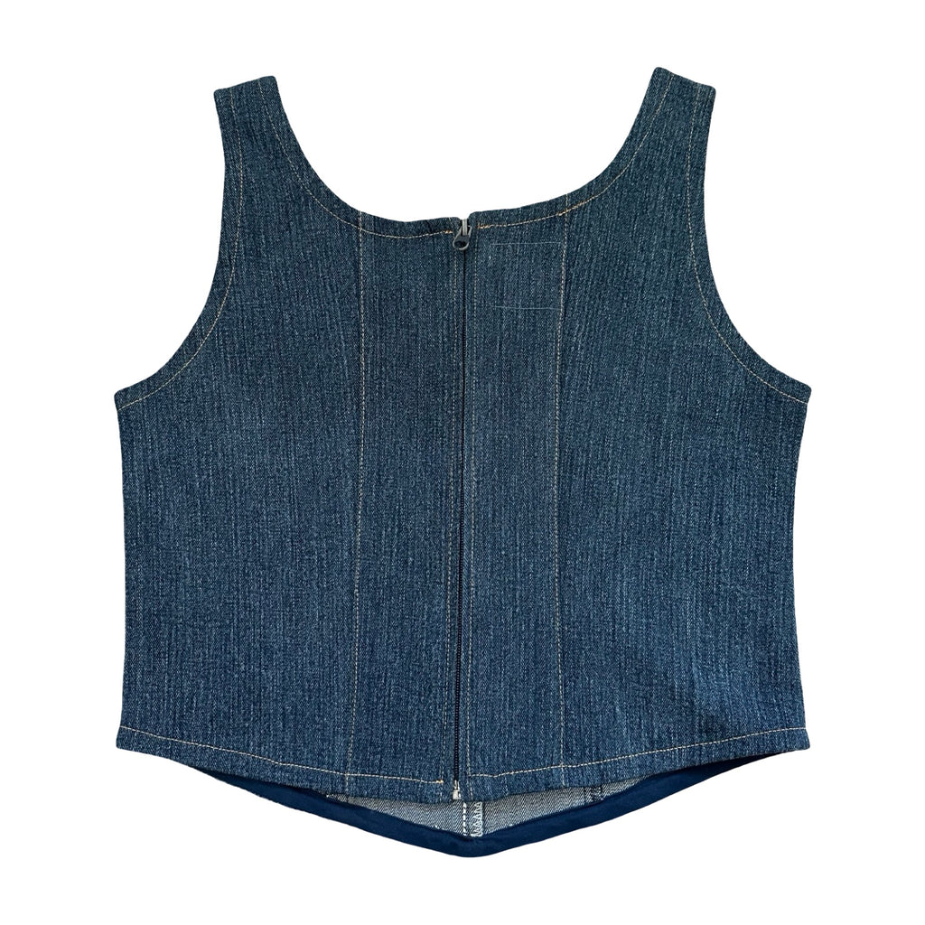 Denim Corset Top Rework