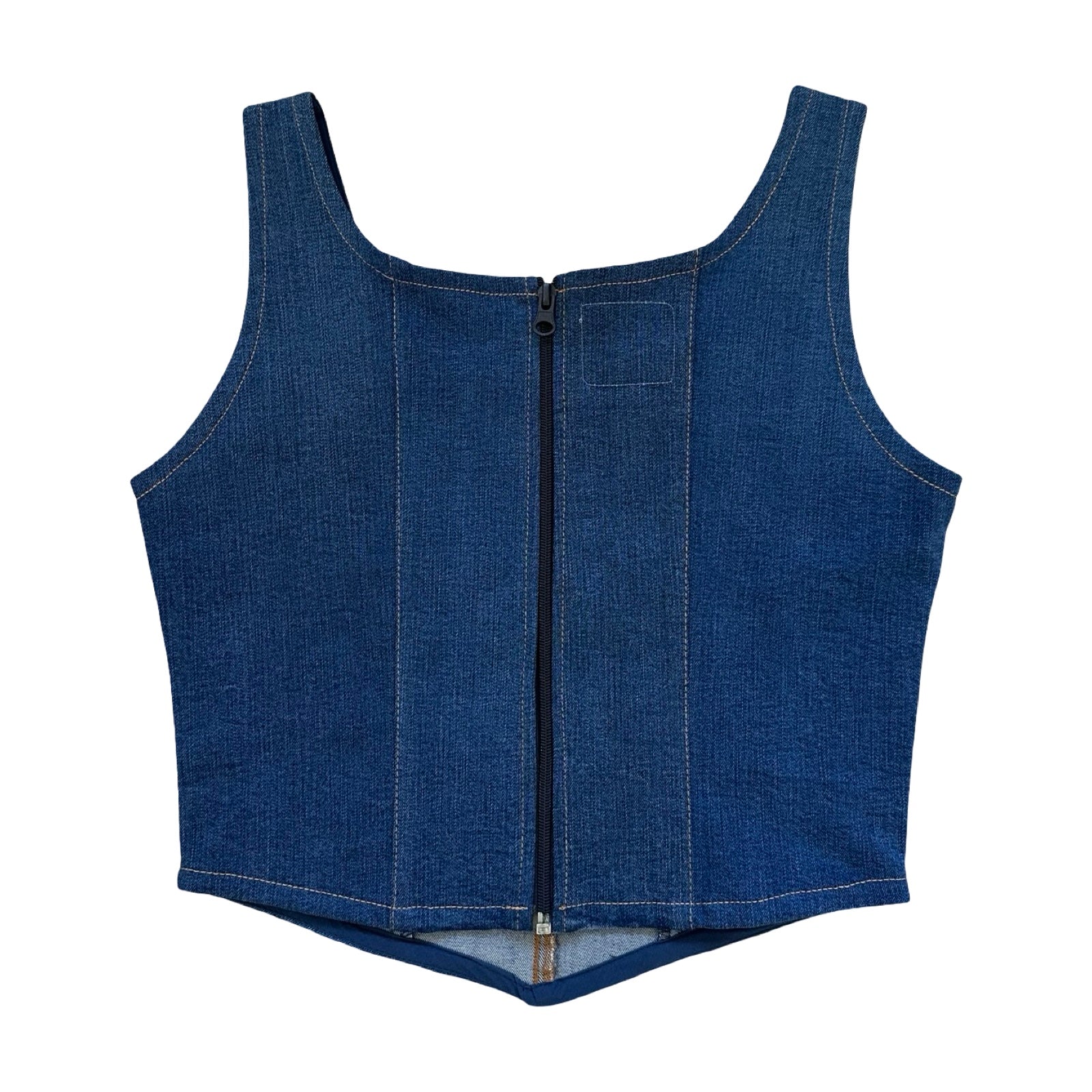 Denim Corset Top Rework