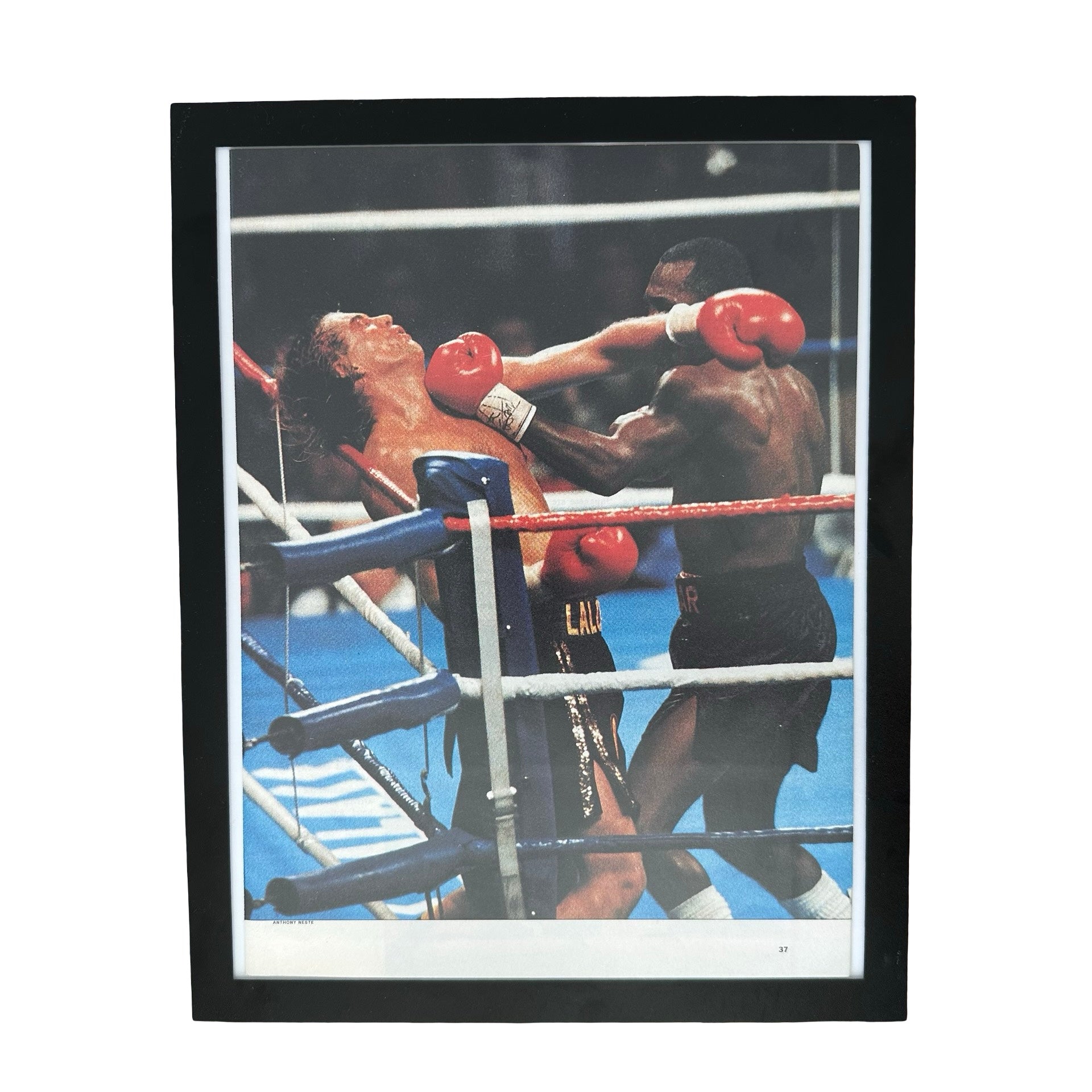 Sugar Ray Leonard vs Donny Lalonde 1988 Boxing Framed Vintage Magazine Photo
