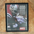 ESPN NFL Dolphins vs Patriots Miami Welcomes Framed Vintage Magazine Ad