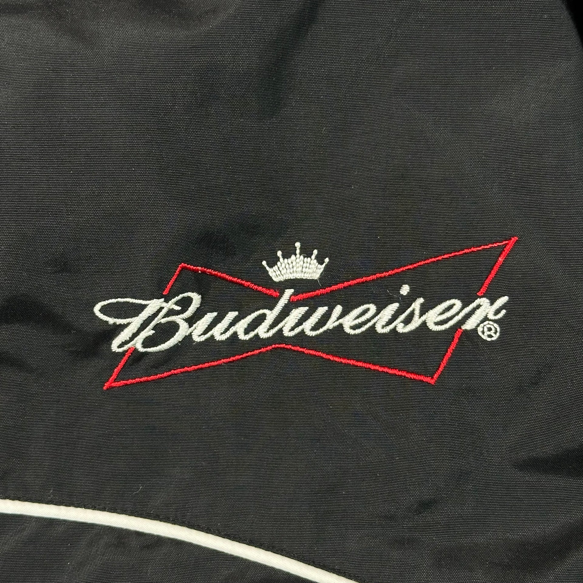 Chase Authentics Dale Jr 8 Budweiser NASCAR Racing Jacket Black Mens XL