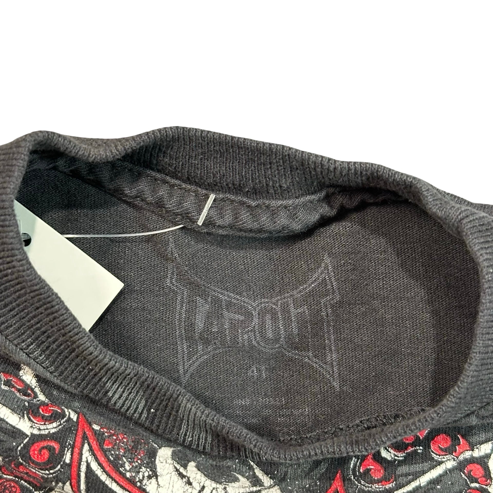 Vintage Y2K TapouT An Expression of Combat Graphic T-Shirt Black 4T