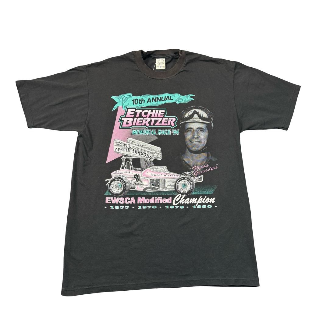 Vintage 1994 Etchie Biertzer Memorial Sprint Car Tee WSCA Made in USA Mens L