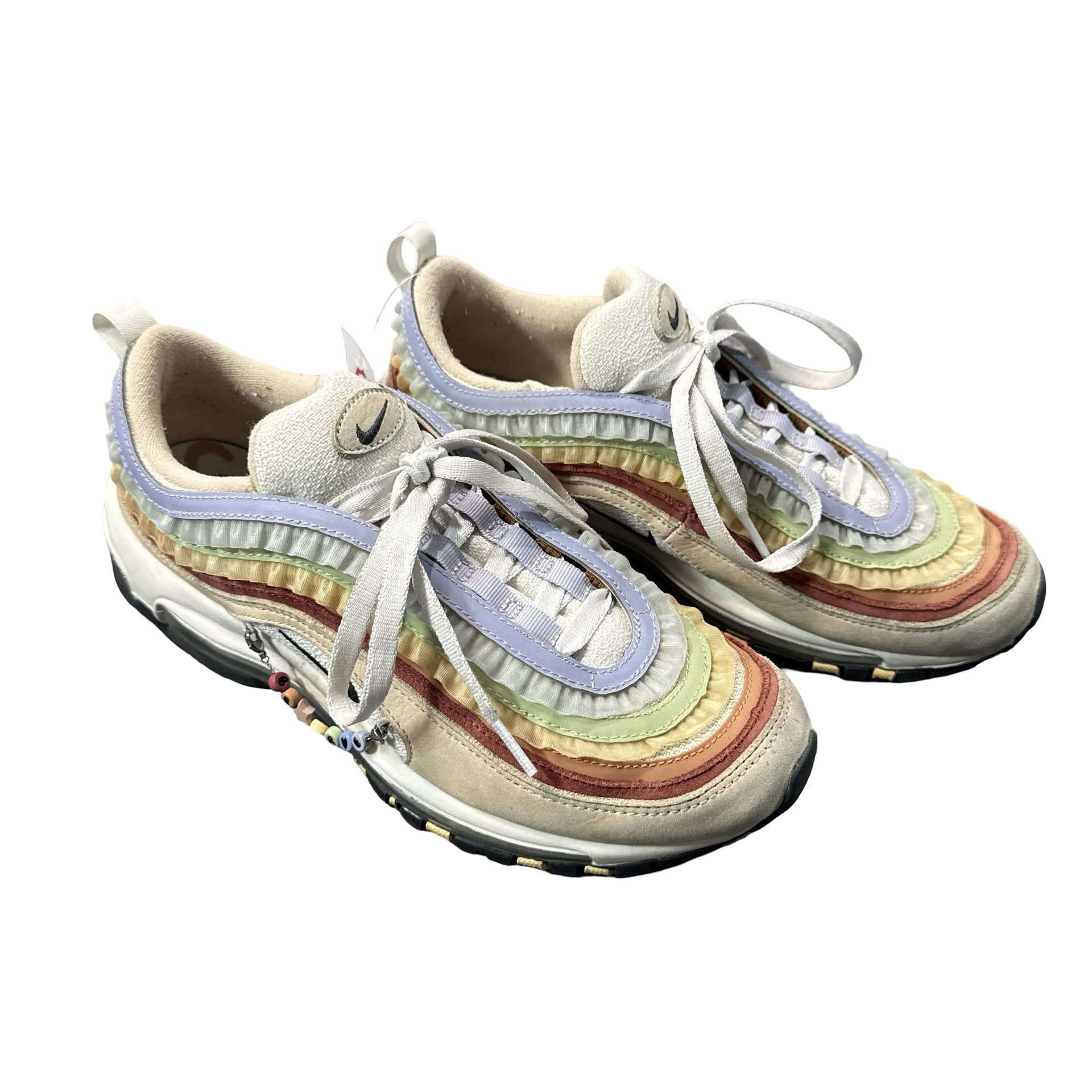 Nike Air Max 97 Be True 2023 Ruffle Rainbow Sneakers Sail Mens 8