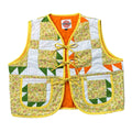 Buttercup Calico Patchwork M quilted vest rework - front