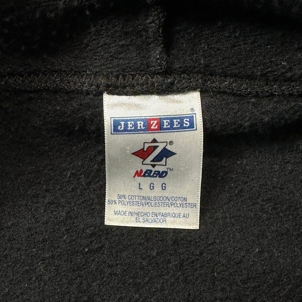 Vintage HOG Wild Fire Chapter Peshtigo Wisconsin Flame Zip Hoodie Black L