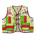 Tricycle Playroom L quilted vest rework - front