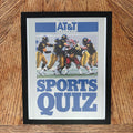 AT&T Sports Quiz West Virginia vs Maryland Football Framed Vintage Magazine Ad