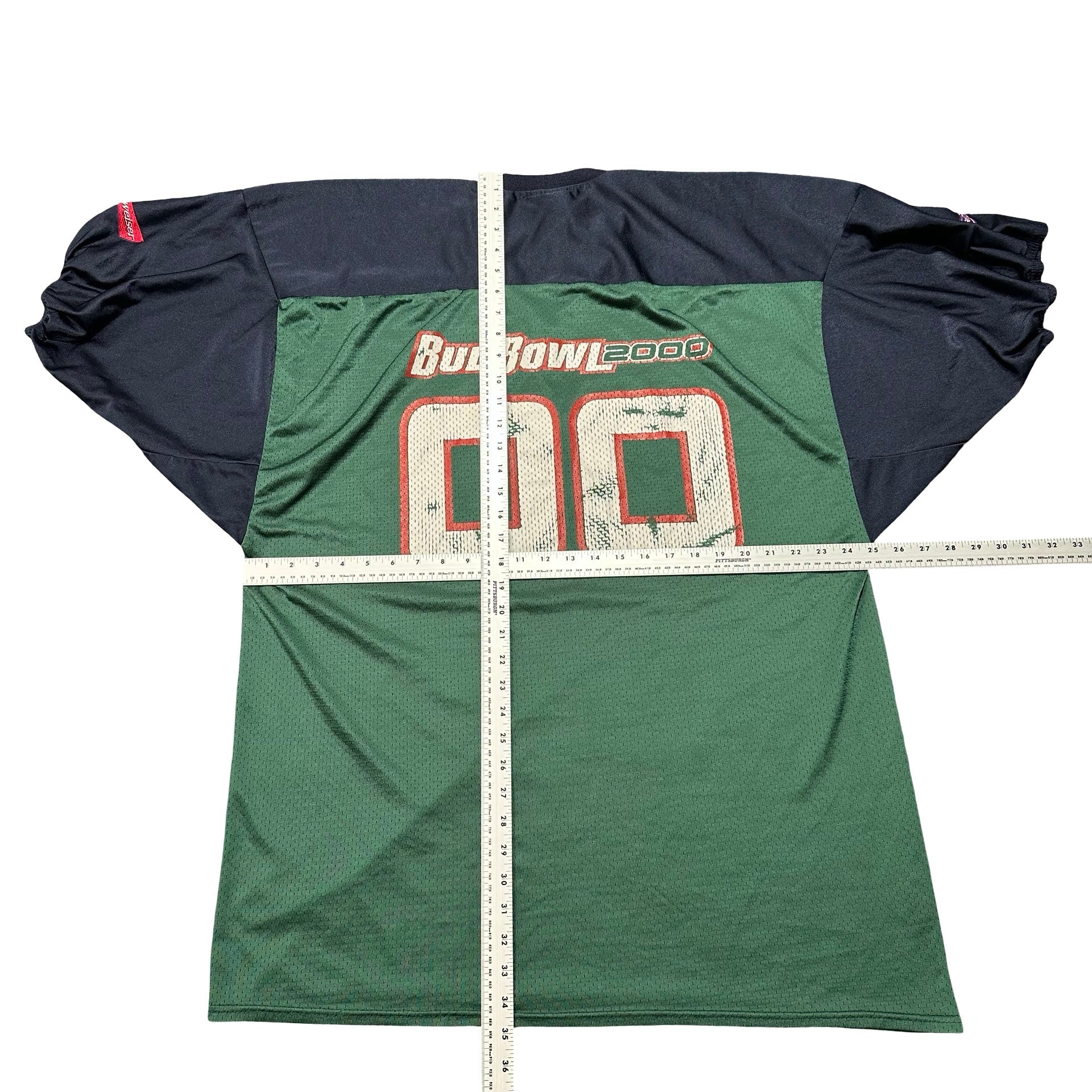 Jersey back with measurements
