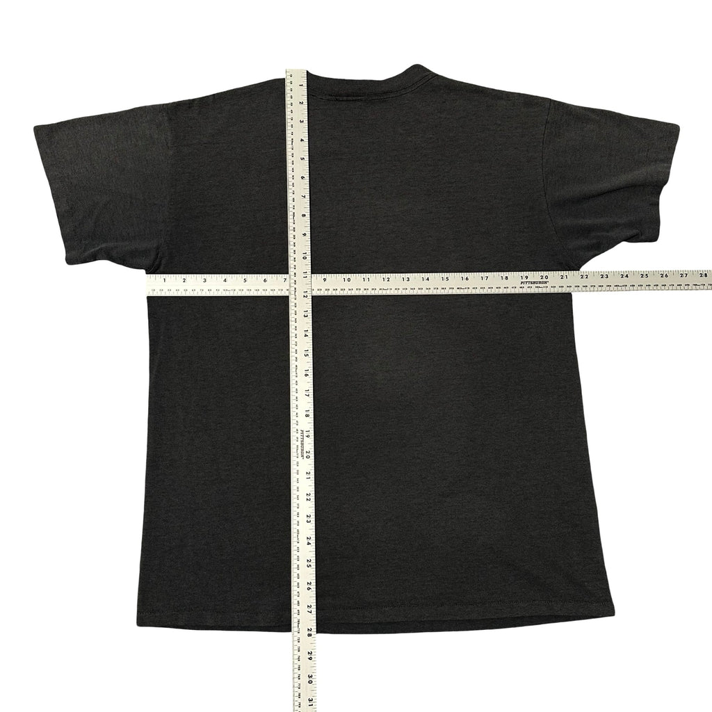 Faded tee back with measurements
