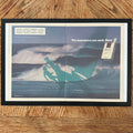 Framed vintage Kent cigarettes sailing double page magazine ad