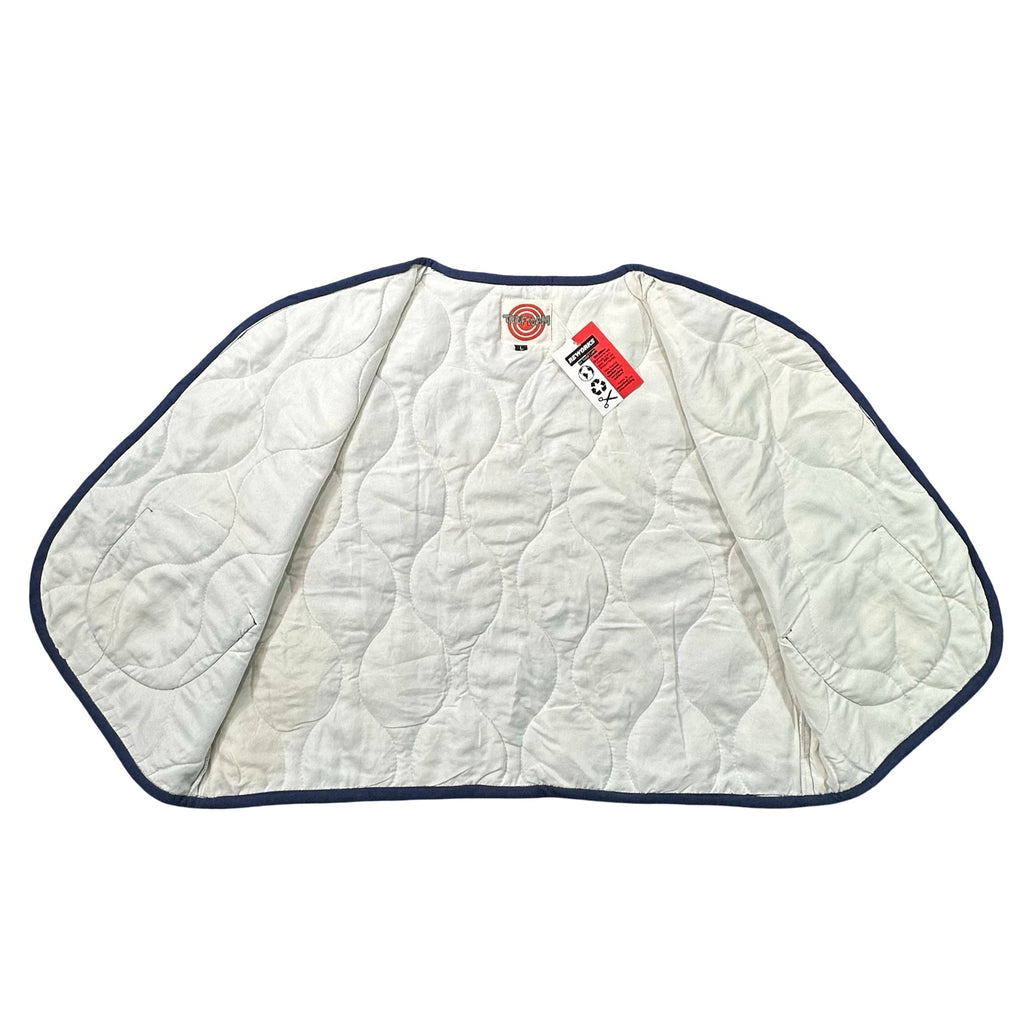 Delft Triangle Patchwork L quilted vest rework - lining