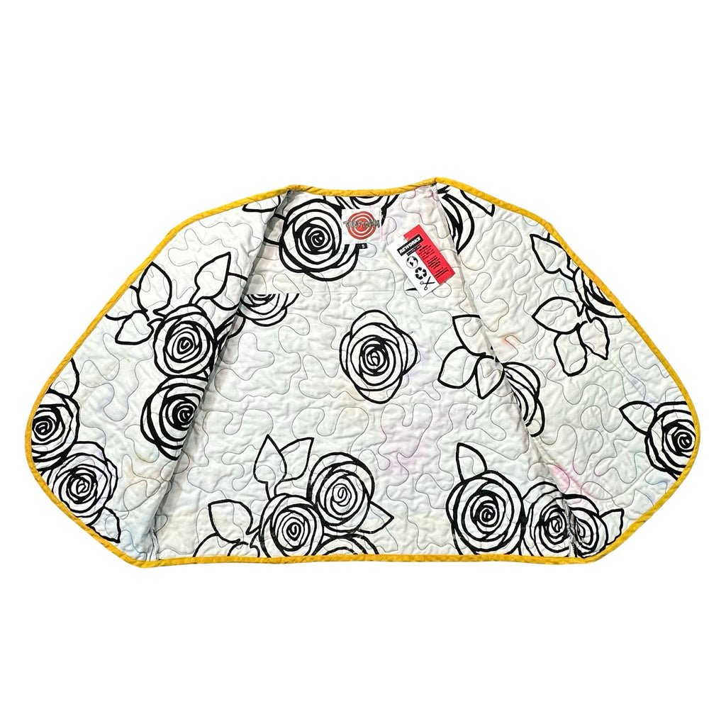 Midnight Batik Scrap S quilted vest rework - lining
