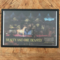 Framed vintage Beauty and the Beastly Arabian horse double page magazine spread