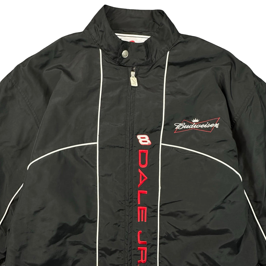 Chase Authentics Dale Jr 8 Budweiser NASCAR Racing Jacket Black Mens XL