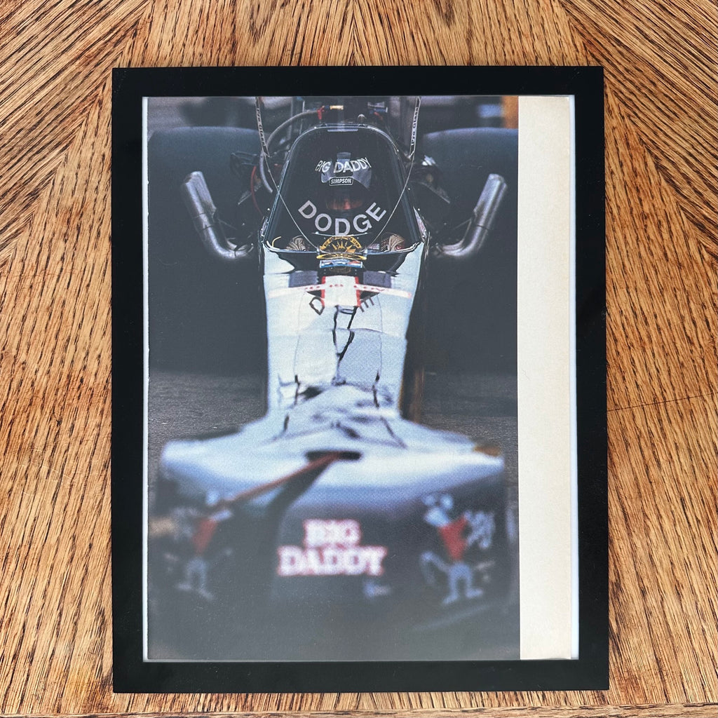 Big Daddy Don Garlits Dodge Top Fuel Dragster Framed Vintage Magazine Print