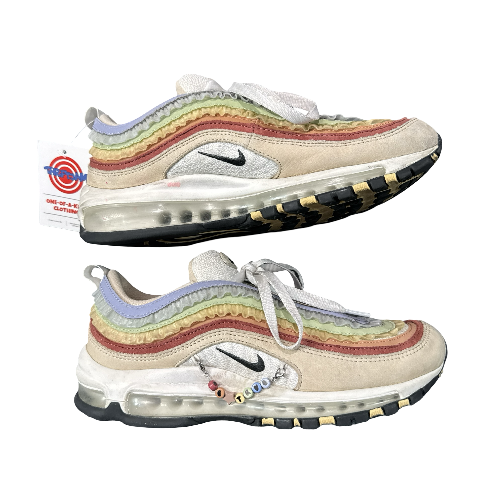 Nike Air Max 97 Be True 2023 Ruffle Rainbow Sneakers Sail Mens 8