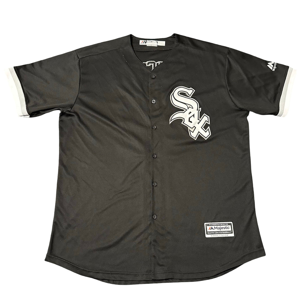 White Sox Moncada black jersey front