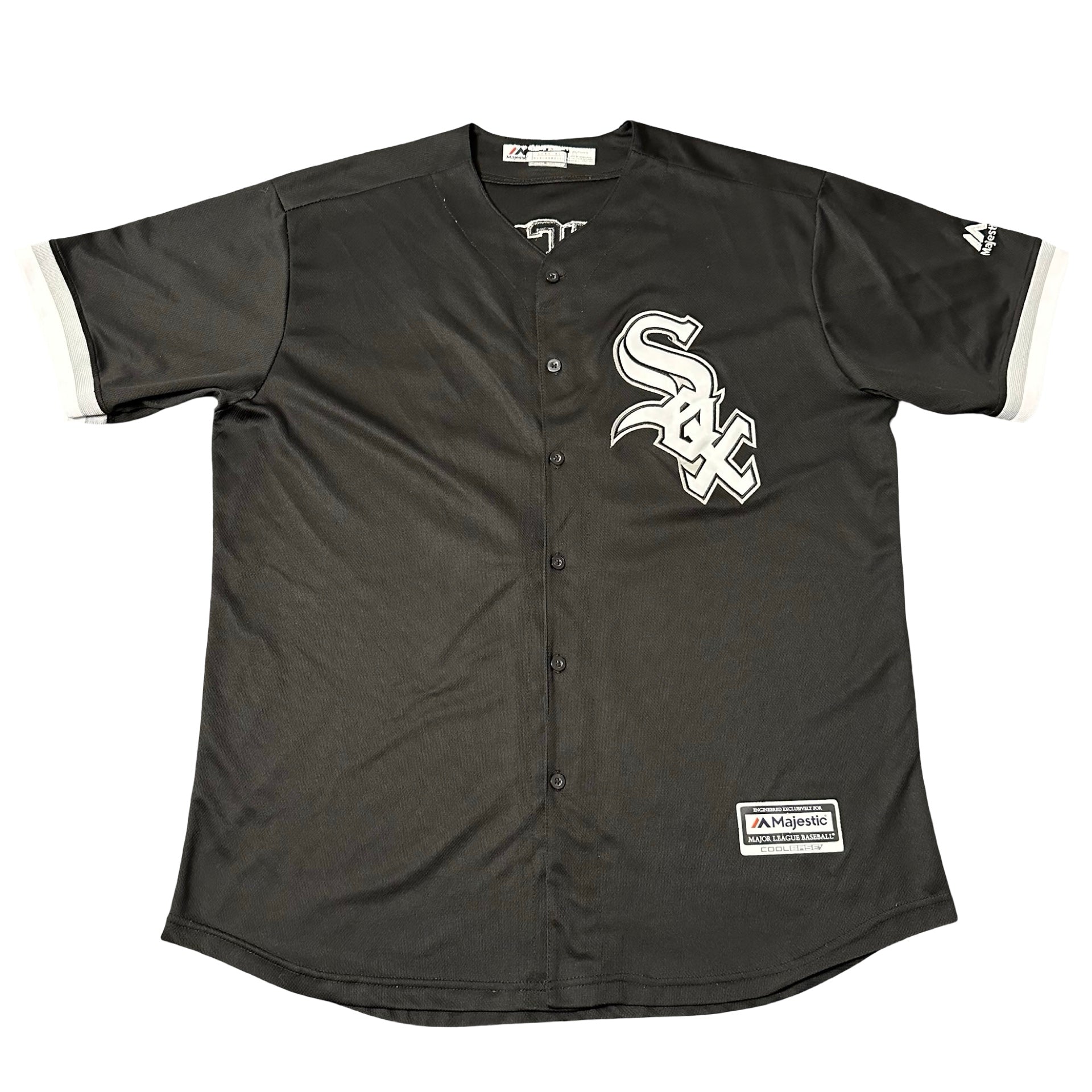 White Sox Moncada black jersey front