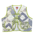Willow Diamond M quilted vest rework - front