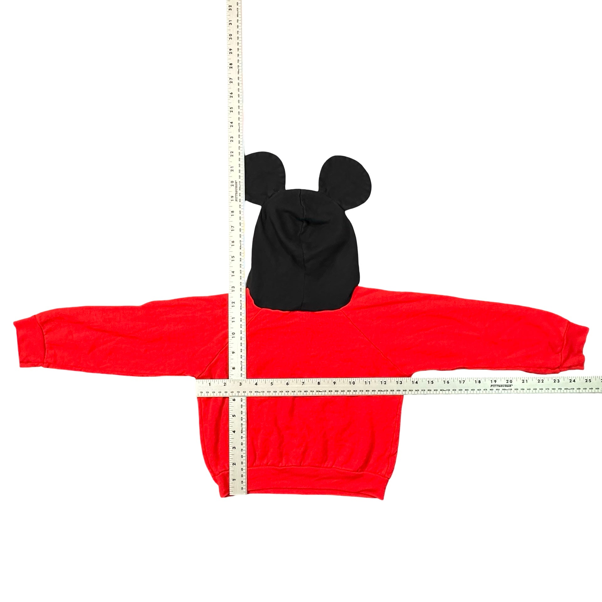 Vintage Disney Jogtogs Mickey Mouse Block M Sweatshirt Red Toddler 4