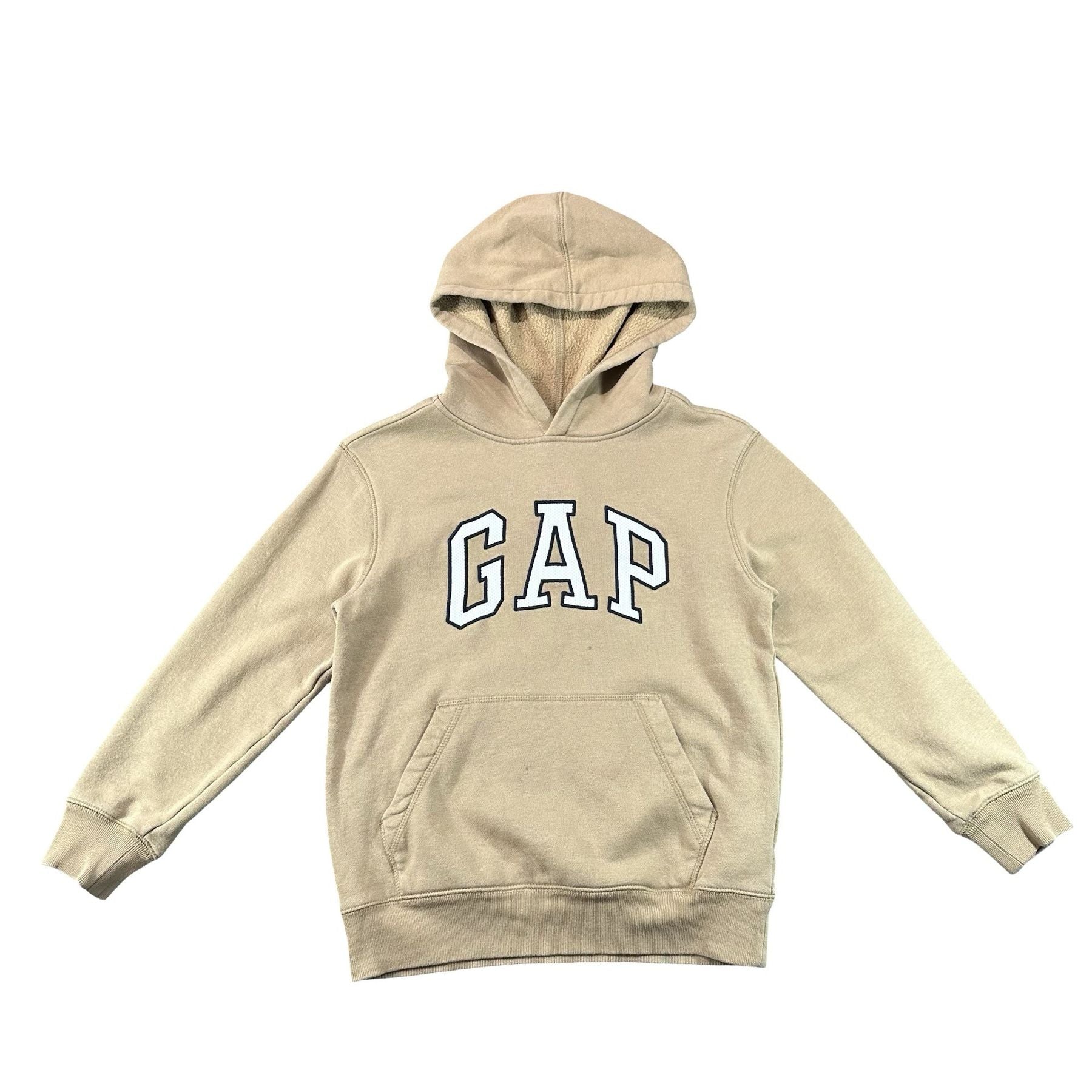 Gap Kids Tan Arch Logo Pullover Hoodie Kids Size M - photo 1