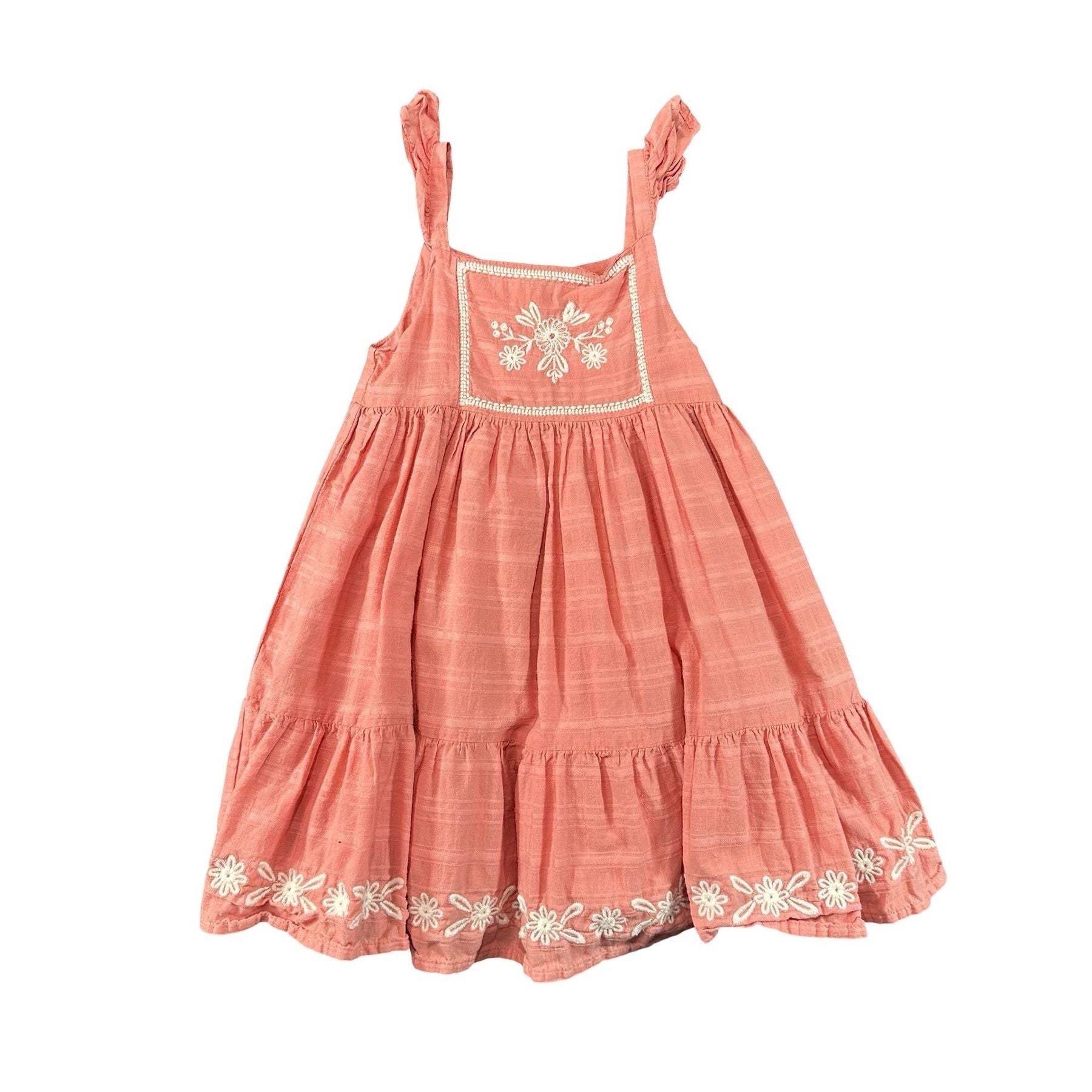 Max Studio Kids Coral Embroidered Tiered Sundress 3T - photo 1