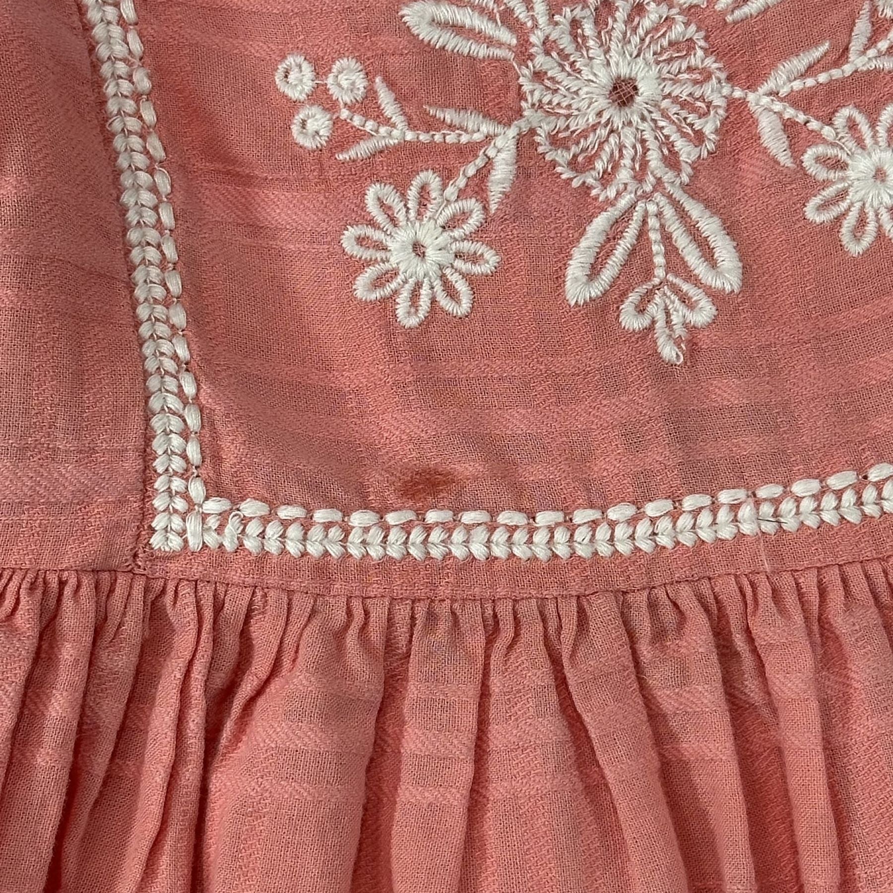 Max Studio Kids Coral Embroidered Tiered Sundress 3T - photo 5