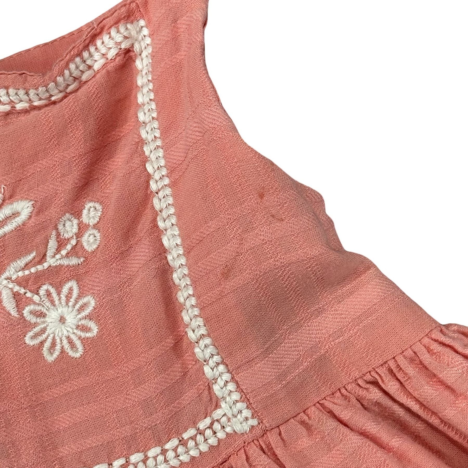 Max Studio Kids Coral Embroidered Tiered Sundress 3T - photo 6
