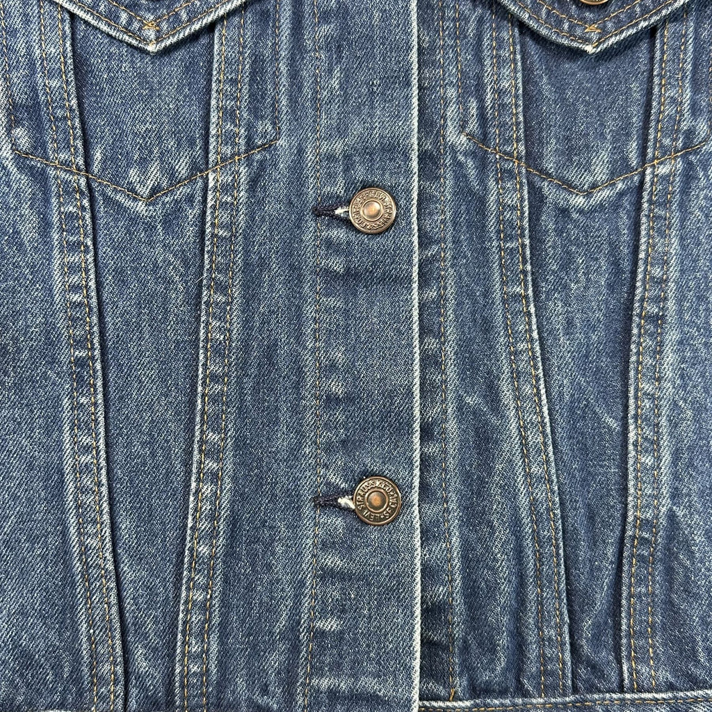 Vintage Levi's 76001 Made in USA Denim Trucker Jacket Youth L - photo 3