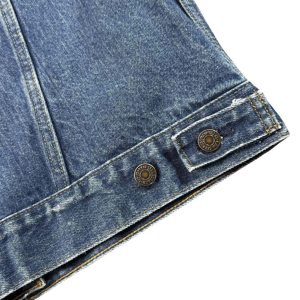 Vintage Levi's 76001 Made in USA Denim Trucker Jacket Youth L - photo 4