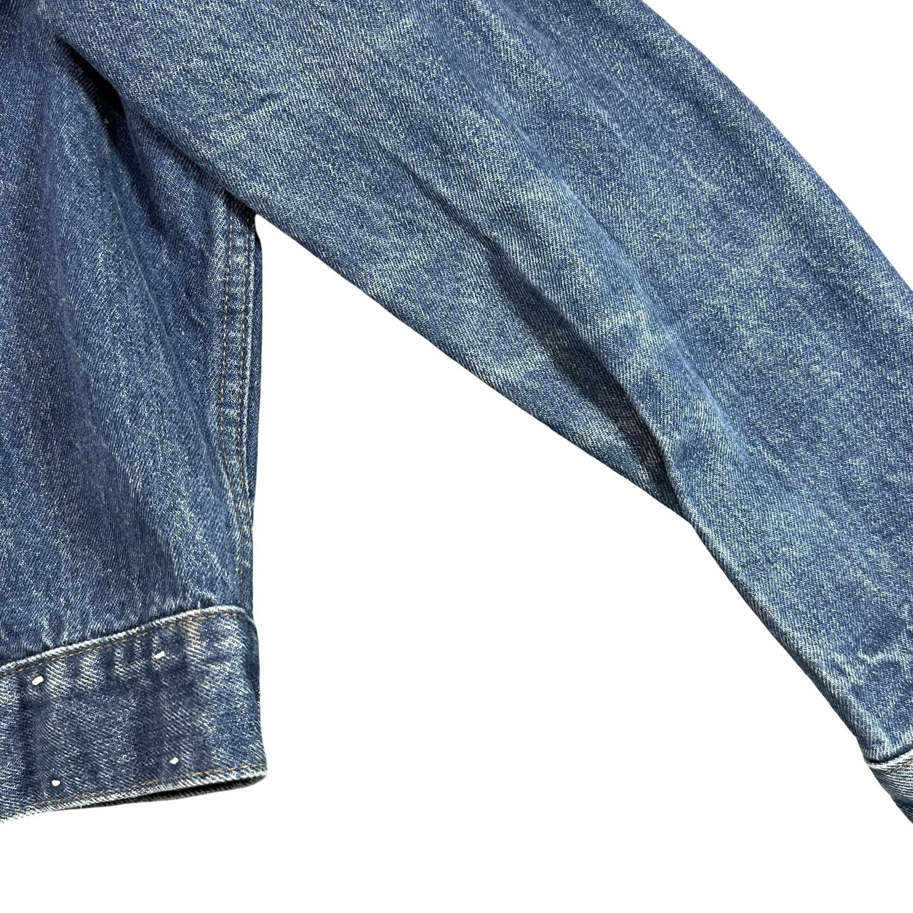 Vintage Levi's 76001 Made in USA Denim Trucker Jacket Youth L - photo 7
