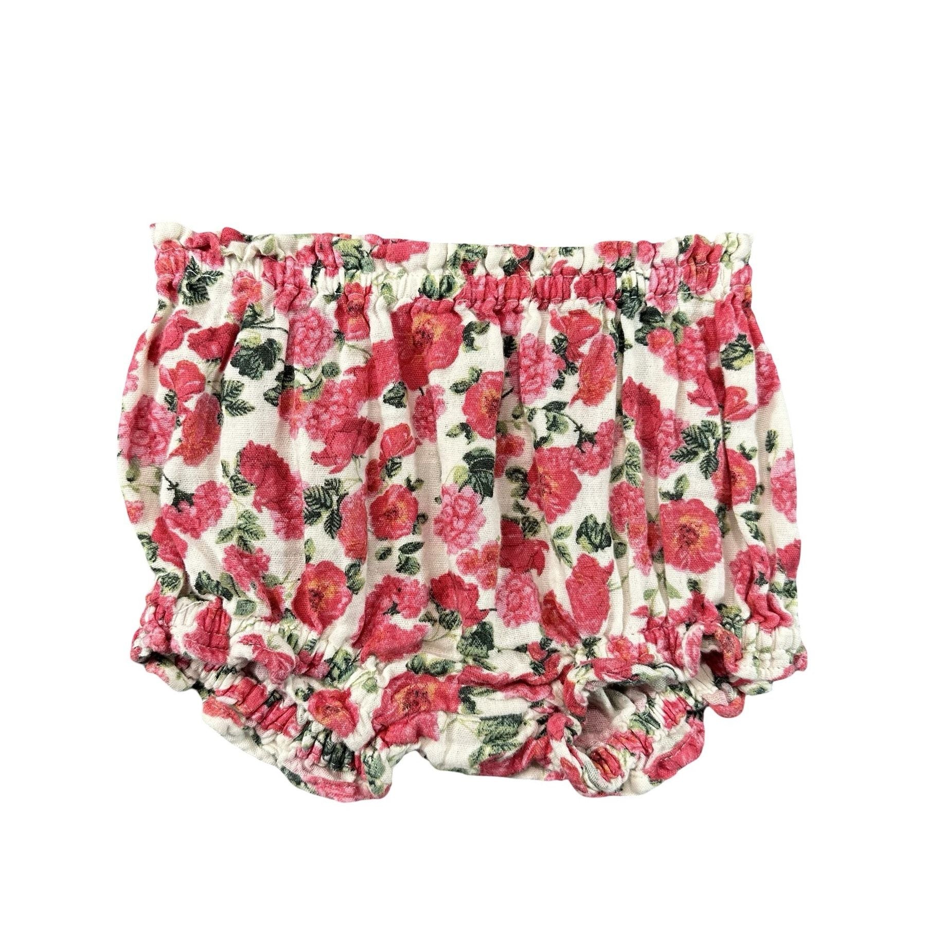 Old Navy Rose Floral Bloomer Shorts Baby 12-18M - photo 1