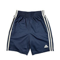 adidas Navy 3-Stripe Mesh Athletic Shorts Youth M 10/12 - photo 1