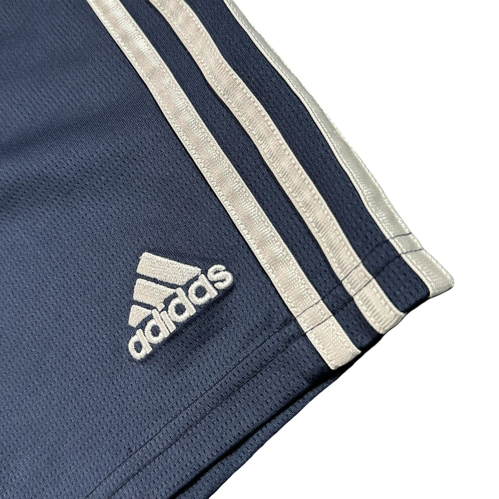 adidas Navy 3-Stripe Mesh Athletic Shorts Youth M 10/12 - photo 2