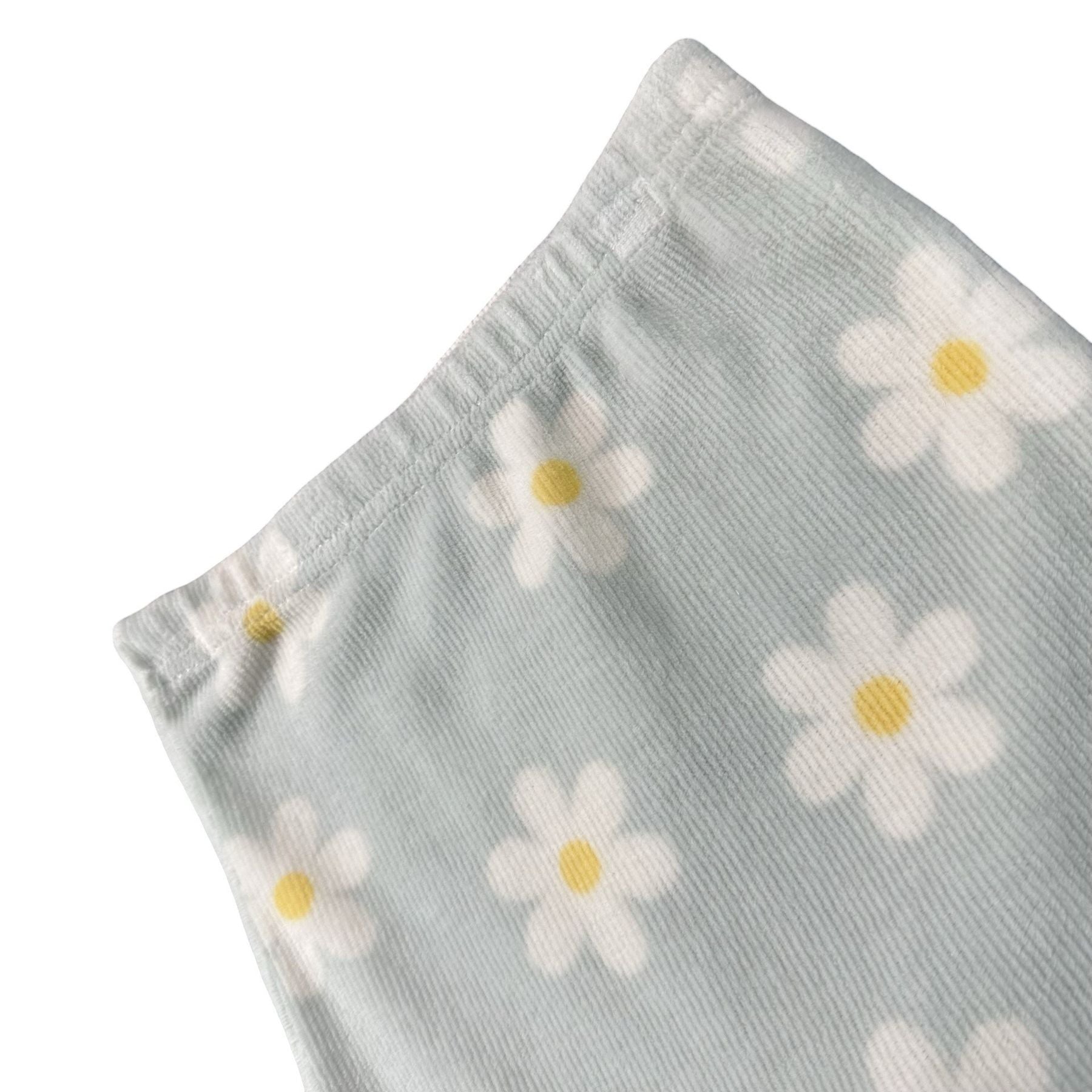 Sage Green Daisy Print Baby Leggings 18M - daisy print detail