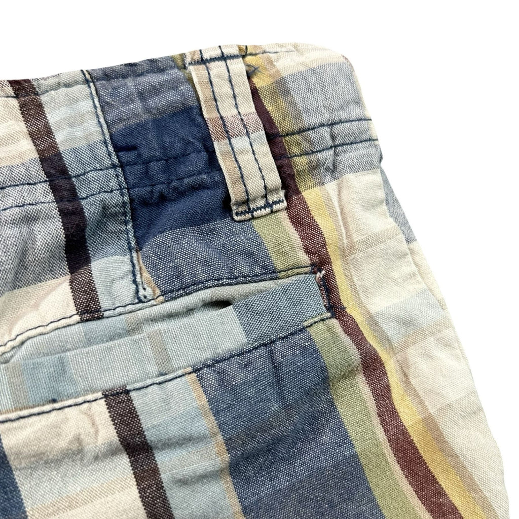 Cherokee Plaid Madras Shorts Size 5 - back pocket detail