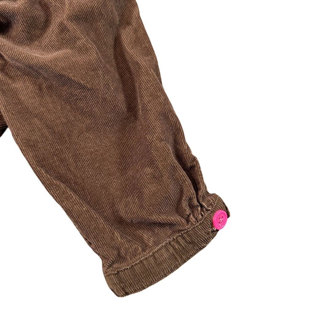 Carter's Brown Corduroy Baby Pants 3M - cuff detail