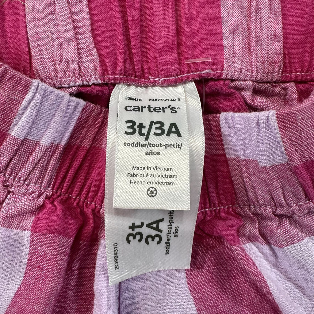 Carter's Pink Gingham Bubble Shorts 3T - Carter's size tag 3T