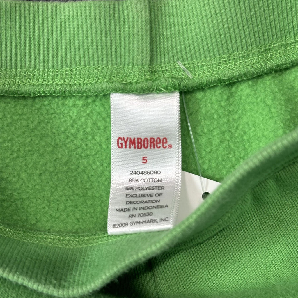 Gymboree Green Daisy Sweatpants Size 5 - Gymboree size tag 5