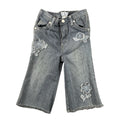 Children's Place Grey Floral Flare Jeans 18M - photo 1