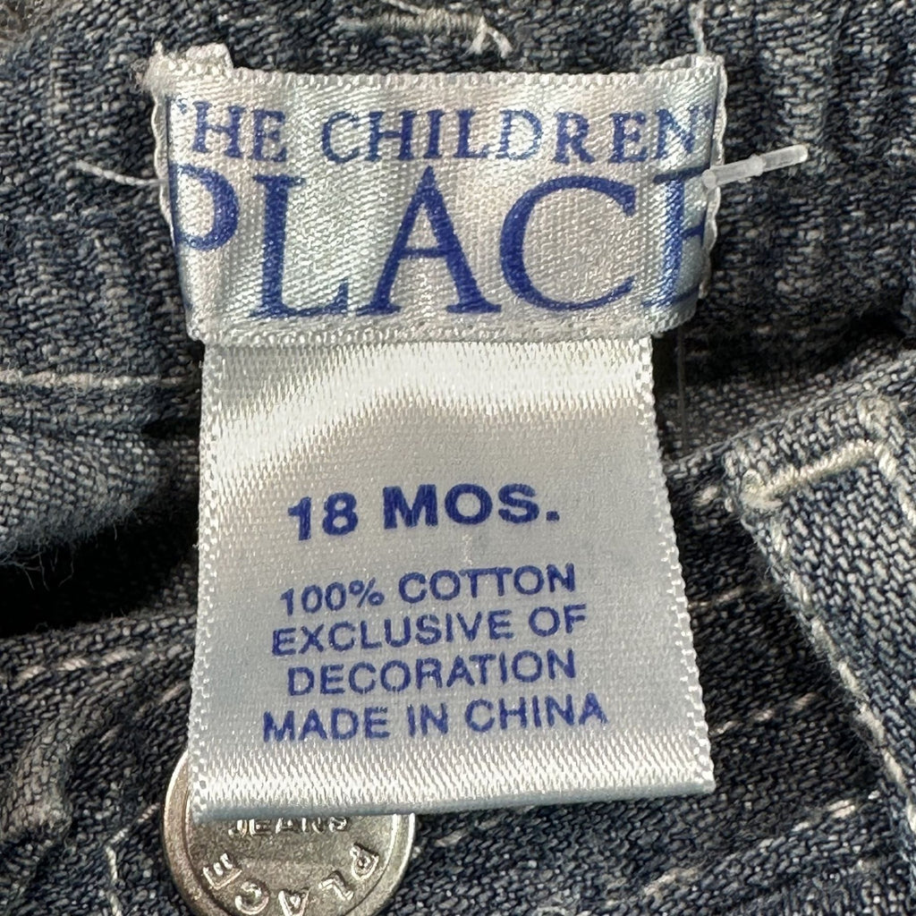 Children's Place Grey Floral Flare Jeans 18M - size tag 18 months